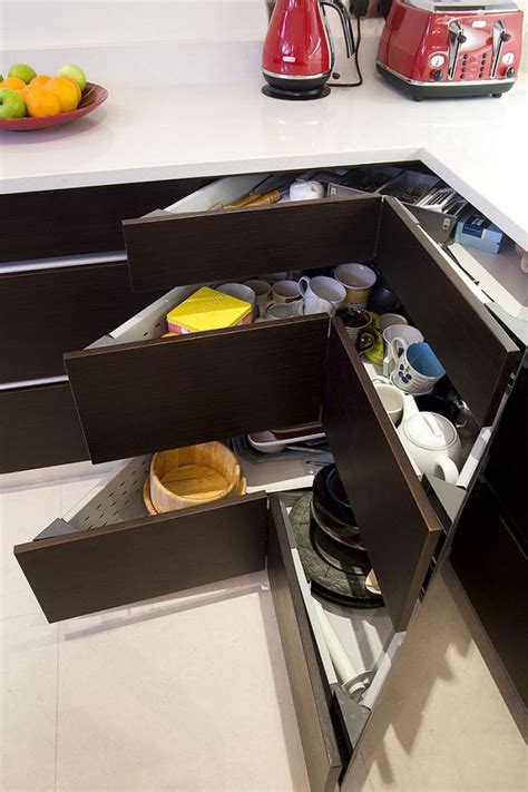 30 Corner Drawers And Storage Solutions For The Modern Kitchen Decoist