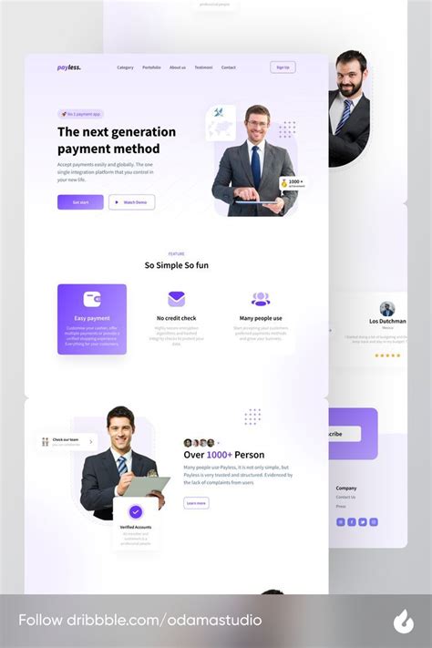 Single Page Personal Portfolio Ui Design Artofit