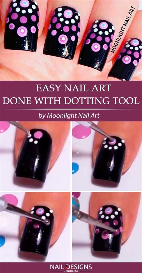 Super Easy Nail Designs Diy Tutorials ★ See More Easy Nail