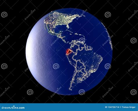 Ecuador On Earth From Space Stock Photo Image Of Satellite American