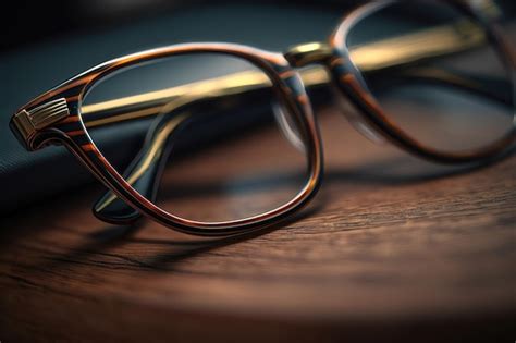 Premium Photo Closeup Of Eyeglasses Ai Generated