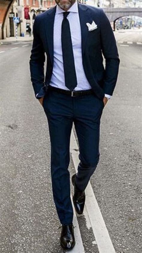 Navy Suit Looks Navy Blue Suit Mens Fashion Suits Mens Suits Men S