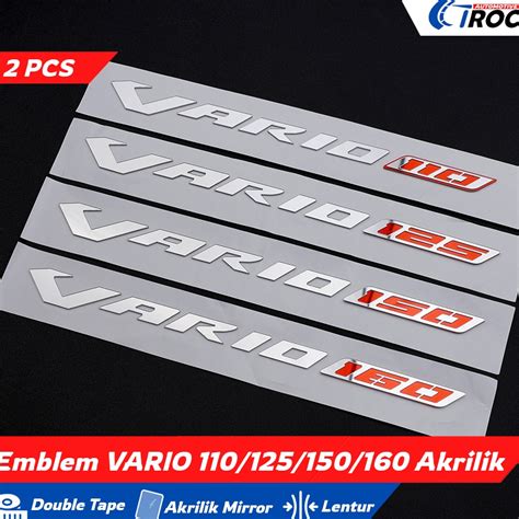 Jual Stok Banyak Emblem Vario Timbul 3D Vario 11 125 15 16 Stiker Vario