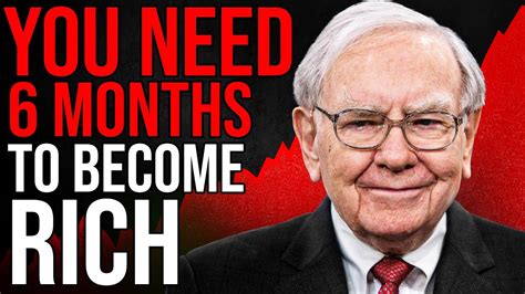 Any Poor Person Who Does This Becomes Rich In 6 Months Warren Buffett