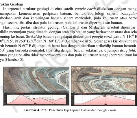 Gambar 3 Interpretasi Stratigrafi Dan Struktur Geologi Dari Google