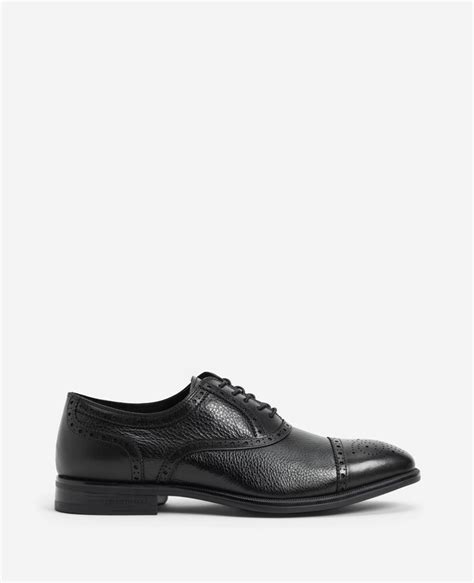 Futurepod Leather Lace Up Oxford With Medallion Cap Toe Kenneth Cole