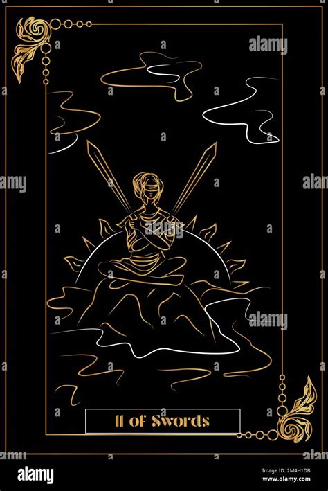 The Illustration Card For Tarot Stock Vector Image And Art Alamy