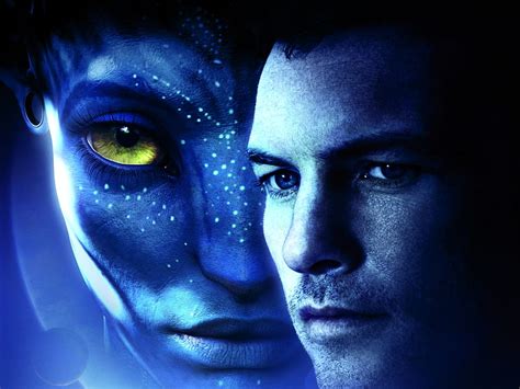 Blue Face Avatar Sam Worthington Zoe Saldana Avatar Hd Wallpaper