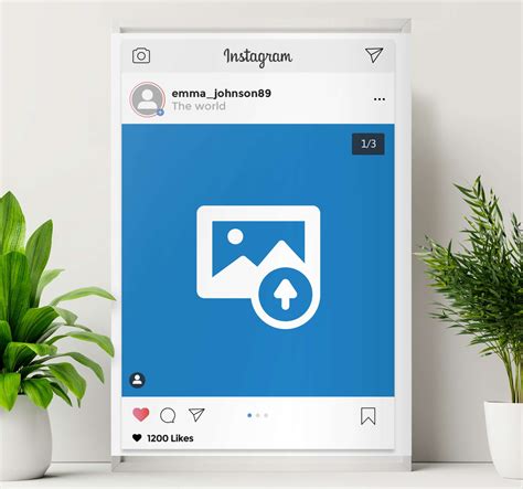 Cuadro Personalizable Pantalla De Instagram Tenvinilo