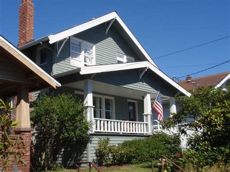 Two Story Craftsman House In Tangletown Neighborhood Of Seattle