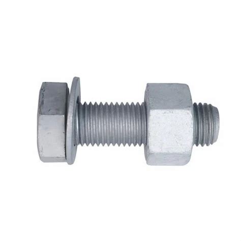 Hot Dip Galvanized Nut Bolts Diameter Mm Size Mm To Mm At