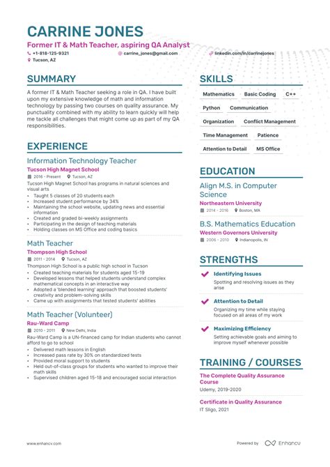 5 Teacher For Career Change Resume Examples Guide For 2023