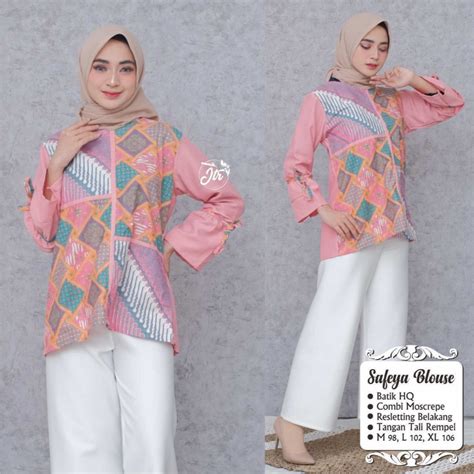 Jual Winih Batiks Blouse Batik Wanita Pakaian Kerja Batik Modern