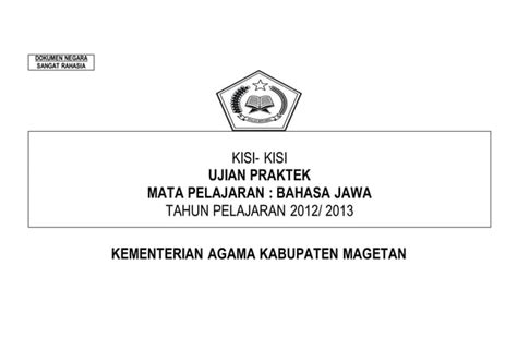 4 Kisi2 Ujian Praktek B Jawa 2012 2013 PPT