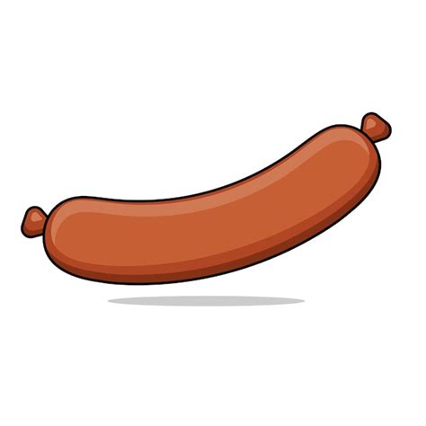 Premium Vector Vector Illustration Of A Sausage Isolated Image Of A