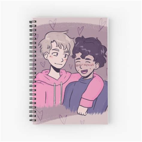 Nick And Charlie The Heartstopper Spiral Notebook By Cheems