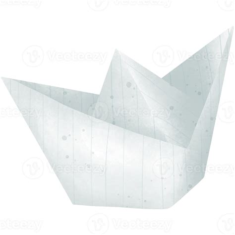 Paper Boat Illustration With Paper Lines 37135742 Png