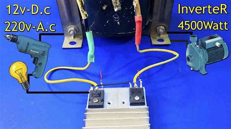 How To Make A Simple 12v To 220v Inverter Dc To Ac Inverter