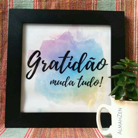 Quadro Decorativo Gratid O Muda Tudo Elo Produtos Especiais