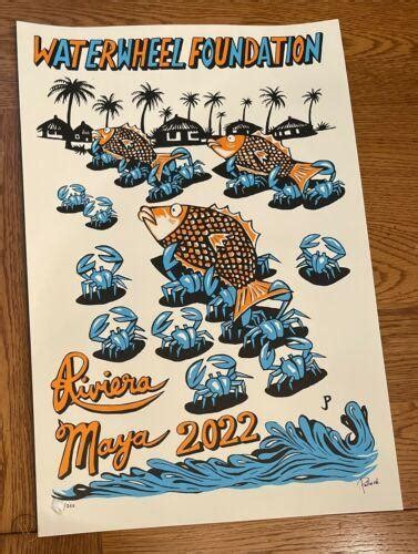 Jim Pollock Phish Riviera Maya Mexico Waterwheel Print Signed Ap