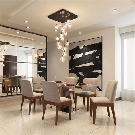 Suspended Rectangular White False Ceiling Design With Gypsum Livspace