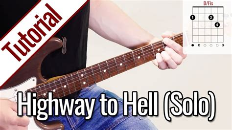 AC DC Highway To Hell Solo Gitarre Lernen Deutsch YouTube