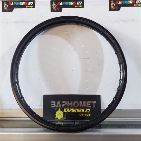 jual velg pelek besi bekas repaint hitam    shopee indonesia