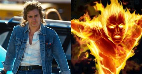 See Stranger Things Dacre Montgomery As Fantastic Fours Human Torch