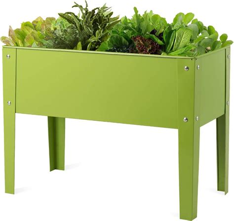 Buy Giantex Raised Garden Bed Elevated Planter Metal Plant Box With