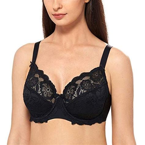 Delimira Femme Soutien Gorge Grande Taille En Dentelles Avec Armatures