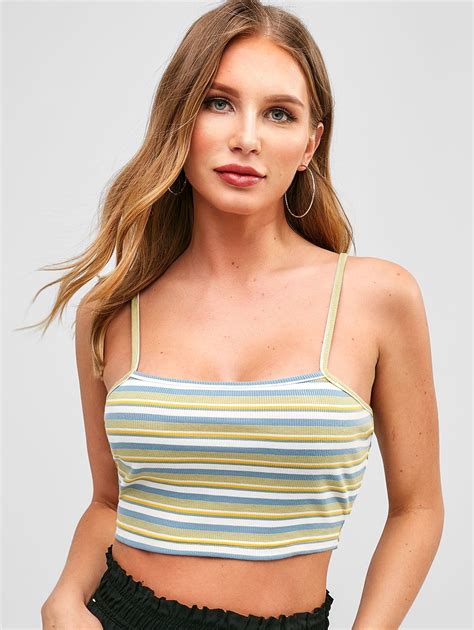 Zaful Colorful Stripe Camisole In Multi Zaful 2024