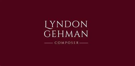 Lyndon Gehman Composer Logo • Logomoose Logo Inspiration