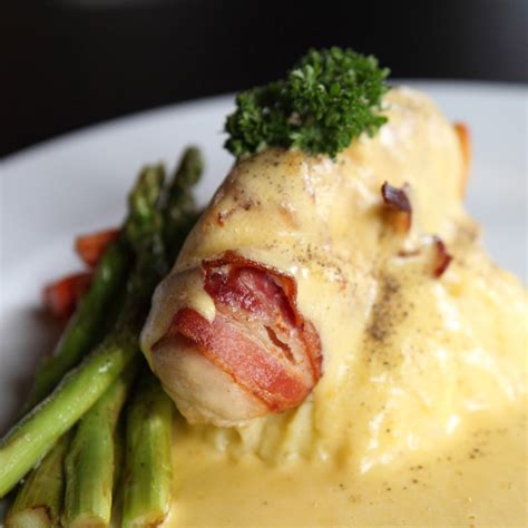 Bacon Wrapped Chicken With Creamy Cheese Sauce Recipe