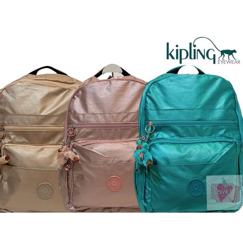 Mochila Kipling Escolar Reforçada Metalizada Barbie Alça Dupla Mochila