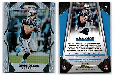 2017 Panini Prizm Silver 73 Greg Olsen Carolina Panthers EBay