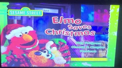 Sesame Street Elmo Saves Christmas 2008 Dvd Menu Walk Through Youtube