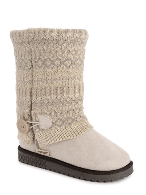 Muk Luks Womens Janie Cozy Sweater Boot