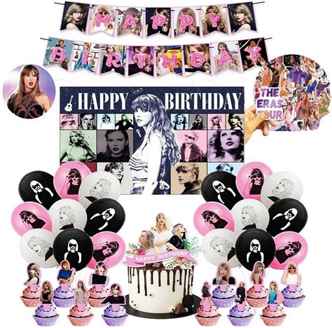 97pcs Ts Birthday Party Decorations Singers Merch Birthday