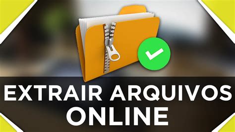 Como Extrair Arquivos ONLINE Sem Programas ABRIR RAR ZIP Etc