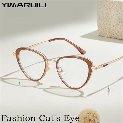 YIMARUILI Prescri O Ptica Cat Eye Culos Quadros Para Mulheres Moda Liga