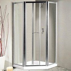 Lakes Classic Pentagon Semi Frameless Enclosure Bi Fold Door Tray