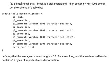 A How Many Bytes Does The Average Record Consume