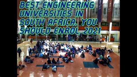 Top Engineering Universities In South Africa Youtube