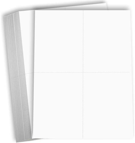 Hamilco Blank Business Cards Card Stock Paper White Mini