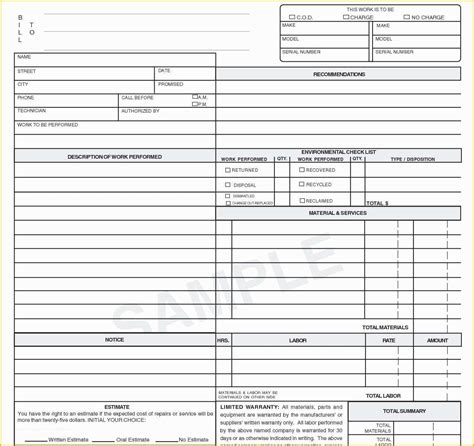 Hvac Service Invoice Template Free Of Hvac Invoices Templates Resume