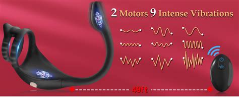 Amazon Vibrating Cock Ring Taint Stimulator With Mini Bullet Remote Control Anal Butt Plug