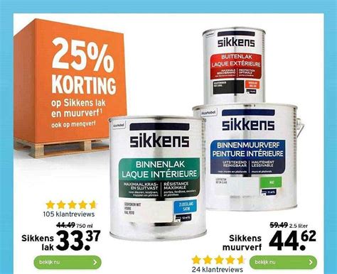 Sikkens Lak Of Sikkens Muurverf 25 Korting Aanbieding Bij GAMMA