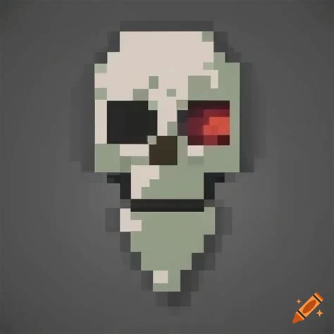 Pixelated Skeleton Artwork On Craiyon