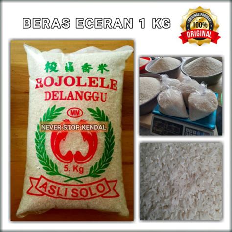 Jual Beras Rojolele Delanggu 1 Kg Shopee Indonesia