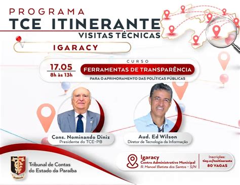 Presidente Do Tribunal De Contas Promove TCE Itinerante Em Igaracy Para